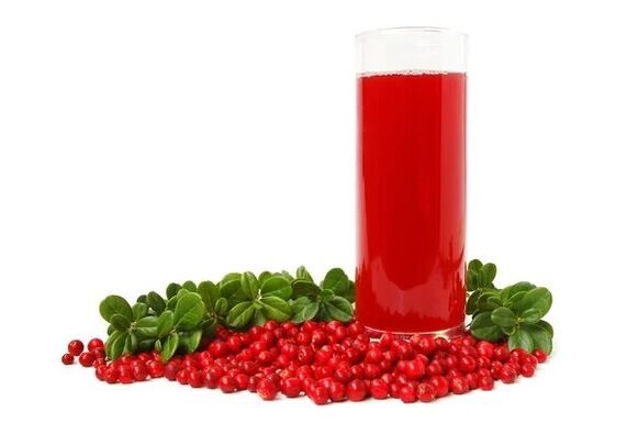 zume de arándano para a prostatite